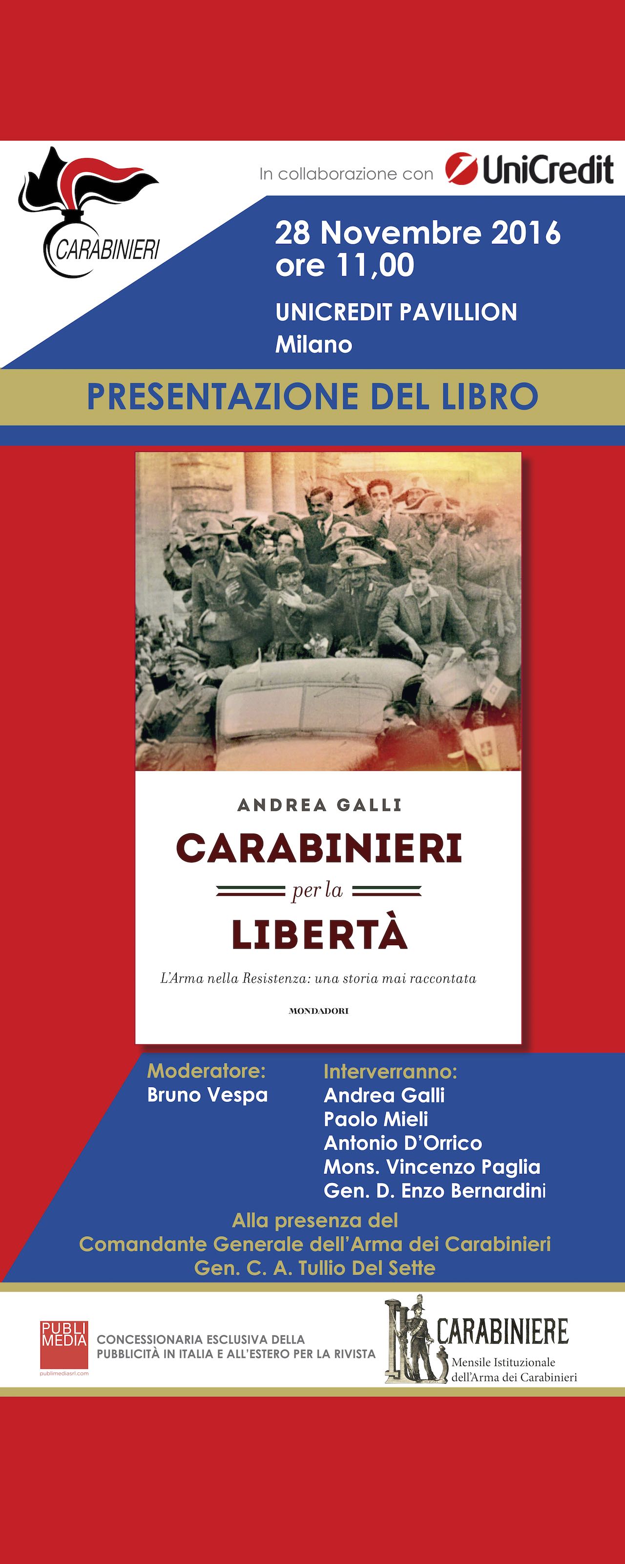 Presentazione del Libro Carabinieri per la Libertà - UniCredit Pavilion